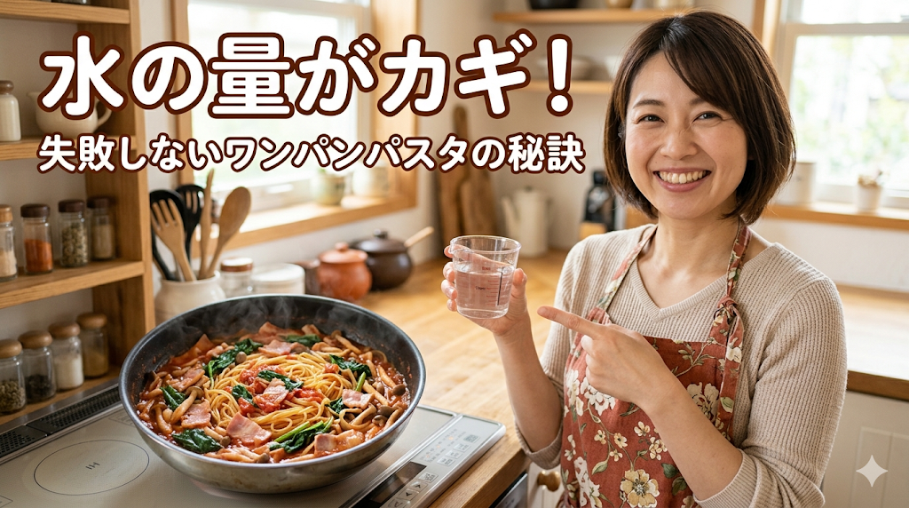 水の量がカギ！失敗しないワンパンパスタの秘訣