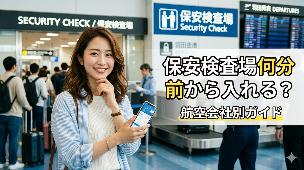 保安検査場何分前から入れる？航空会社別ガイド